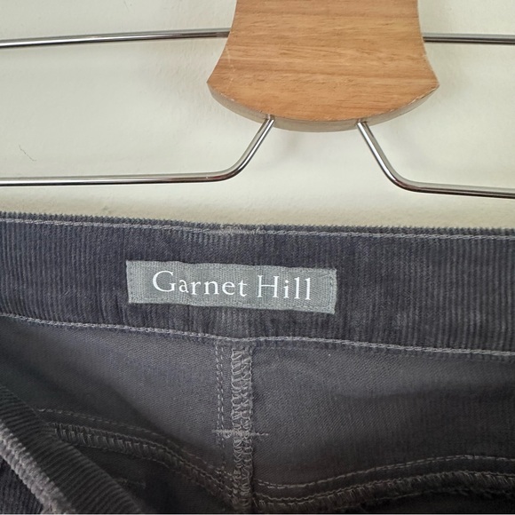 Garnet Hill Charcoal Dark Gray Corduroy Pants Size 4 Women's - Picture 3 of 7
